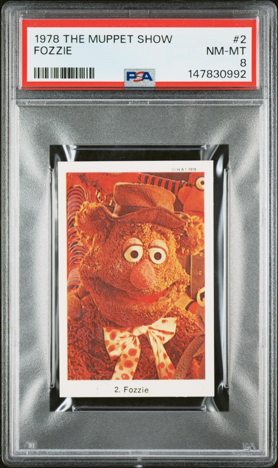 1978 SWEDISH SAMLARBILDER THE MUPPET SHOW 2 FOZZIE PSA 8 POP 4 NONE HIGHER 1978 SWEDISH SAMLARBILDER THE MUPPET SHOW 2 FOZZIE PSA 8 POP 4 NONE HIGHER