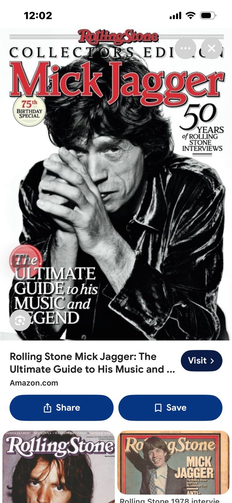 Unpublished Photo Of Mick Jagger In Concert 1978 Toned 11x14 Photographer Signed