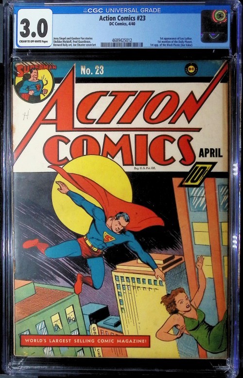 Action Comics #23 (1938) CGC 3.0 *1st app of LEX LUTHOR 1st Daily Planet* Action Comics #23 (1938) CGC 3.0 *1st app of LEX LUTHOR 1st Daily Planet*