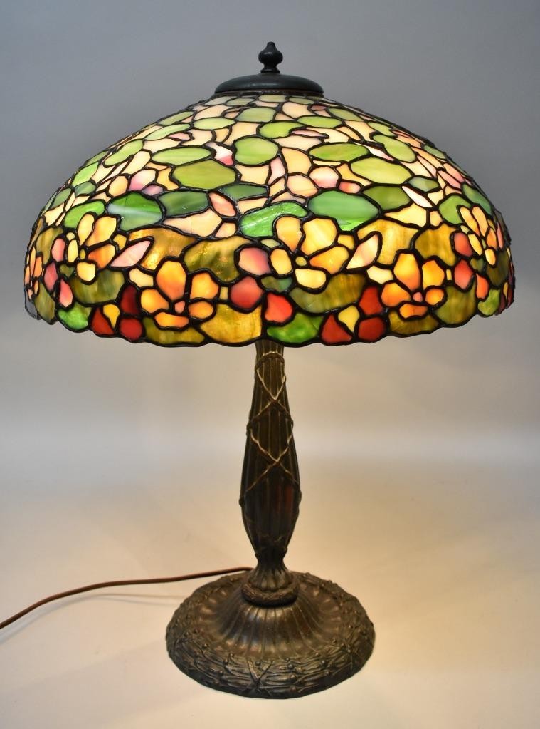 Duffner & Kimberly Nasturtium Leaded Glass Table Lamp Duffner & Kimberly Nasturtium Leaded Glass Table Lamp