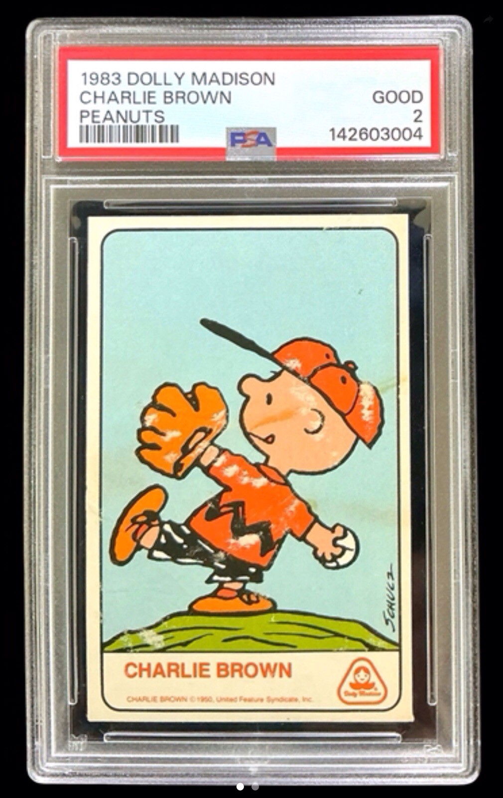 1970-83 dolly madison #0 charlie brown rc; baseball USA rookie PSA 2 **RARE** 1970-83 dolly madison #0 charlie brown rc; baseball USA rookie PSA 2 **RARE**