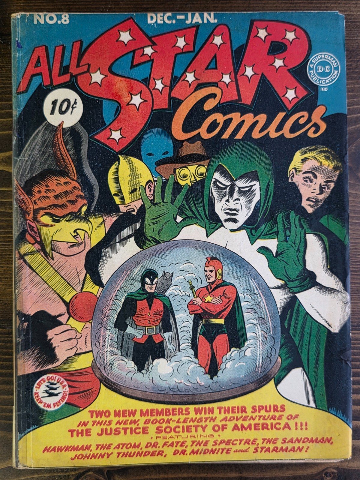 All Star Comics  #8 - DC Comics - 1941 - MEGA KEY - 1st Appearance Wonder Woman